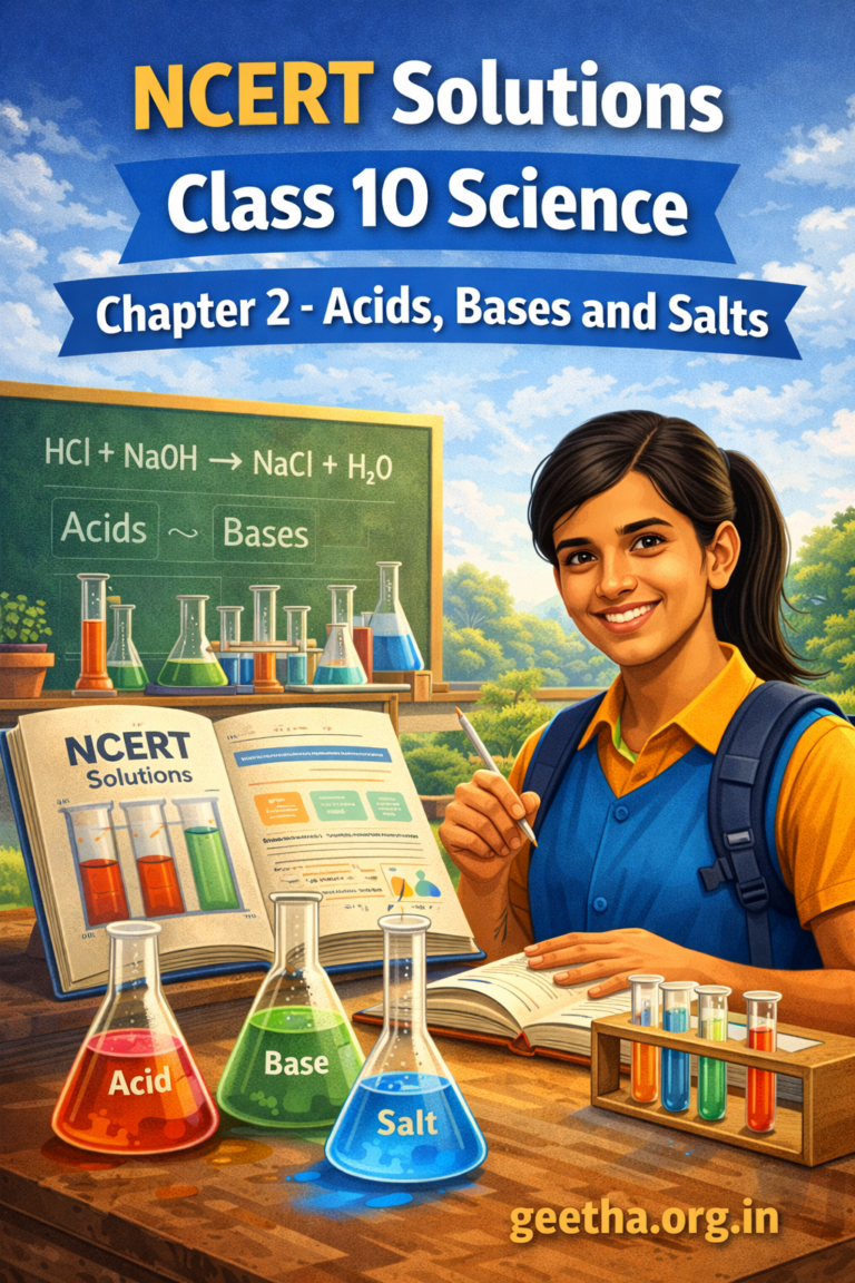 NCERT Solutions Class 10 Science Chapter 2 - Acids, Bases and Salts