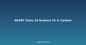 NCERT Solutions Class 10 Science Chapter 4 – Carbon and its Compounds