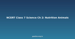 NCERT Solutions Class 7 Science Chapter 2 – Nutrition in Animals