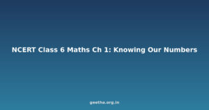 NCERT Solutions Class 6 Maths Chapter 1 – Knowing Our Numbers