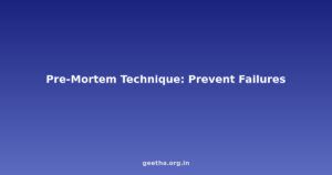 The Pre-Mortem Technique: How to Anticipate Exam Failures Before They Happen and Prevent Them