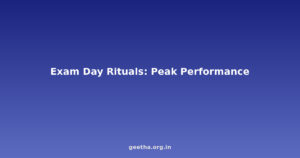 Exam Day Rituals: The Psychology of Pre-Test Routines for Peak Performance