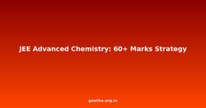 JEE Advanced Chemistry Scoring Strategy: How to Get 60+ Marks in Chemistry Alone