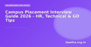 Campus Placement Interview Guide 2026 – HR, Technical & GD Tips