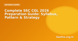 Complete SSC CGL 2026 Preparation Guide: Syllabus, Pattern & Strategy